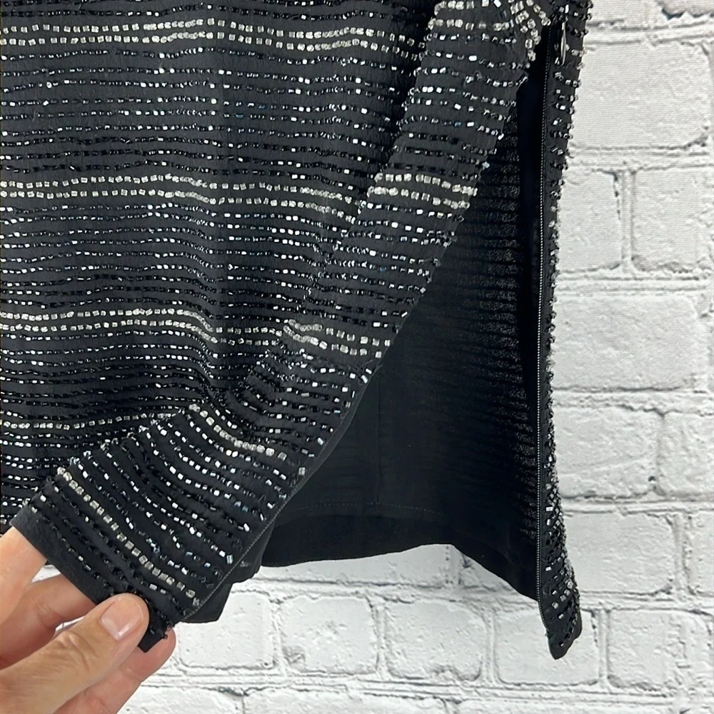 ANN TAYLOR Silk Beaded Tank Top Vee Neck - Picture 5 of 7